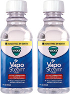 Vicks Vaposteam Medicated Liquid With Camphor, A Cough Suppressant, 8 Oz Vaposteam Liquid Helps Relieve Coughing, For Use In Vaporizers And Humidifiers (Pack Of 2) Vicks Vaposteam Medicated Liquid With Camphor, A Cough Suppressant, 8 Oz Vaposteam Liquid Helps Relieve Coughing, For Use In Vaporizers And Humidifiers (Pack Of 2)