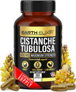 Cistanche Tubulosa 400 Mg (180 Capsules) 3 Months Supply  Made In Usa - 3Rd Party Tested - Cistanche Supplement - Zero Fillers - Max Purity - Nootropics - 100% Pure Cistanche Herb