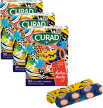 Curad Kendra Dandy Designer Bandages, 2 Colorful Patterns - Bananas And Dragonfruit, Flex-Fabric, Standard Bandages Are .75" X 3", 30 Count (3 Pack) Curad Kendra Dandy Designer Bandages, 2 Colorful Patterns - Bananas And Dragonfruit, Flex-Fabric, Standard Bandages Are .75" X 3", 30 Count (3 Pack)