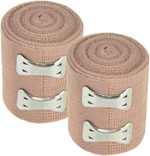 Dealmed Compression Bandages With Clip Closure | Stretch Elastic Wraps For Foot, Ankle, Knee, Leg, Arm & Body, Muscle Sprains, Sports Injury, Edema & Wound Care (2 Inch Pack Of 2) Dealmed Compression Bandages With Clip Closure | Stretch Elastic Wraps For Foot, Ankle, Knee, Leg, Arm & Body, Muscle Sprains, Sports Injury, Edema & Wound Care (2 Inch Pack Of 2)