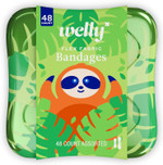 Welly Bandages | Adhesive Flexible Fabric Bravery Badges | Assorted Shapes For Minor Cuts, Scrapes, And Wounds | Colorful And Fun First Aid Tin | Pets Patterns - 48 Count Welly Bandages | Adhesive Flexible Fabric Bravery Badges | Assorted Shapes For Minor Cuts, Scrapes, And Wounds | Colorful And Fun First Aid Tin | Pets Patterns - 48 Count
