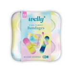 Welly Bandages | Adhesive Flexible Fabric Bravery Badges | Assorted Shapes For Minor Cuts, Scrapes, And Wounds | Colorful And Fun First Aid Tin | Colorwash Tie Dye Patterns - 48 Count Welly Bandages | Adhesive Flexible Fabric Bravery Badges | Assorted Shapes For Minor Cuts, Scrapes, And Wounds | Colorful And Fun First Aid Tin | Colorwash Tie Dye Patterns - 48 Count