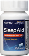 Healtha2Zã¢Â® Sleep Aid | Doxylamine Succinate 25Mg | Non Habit-Forming (120 Counts (Pack Of 1))