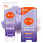 Lume Whole Body Deodorant - Invisible Cream Tube And Solid Stick - 72 Hour Odor Control - Aluminum Free, Baking Soda Free, Skin Safe - 3.0 Ounce 2.6 Ounce Bundle (Toasted Coconut) Lume Whole Body Deodorant - Invisible Cream Tube And Solid Stick - 72 Hour Odor Control - Aluminum Free, Baking Soda Free, Skin Safe - 3.0 Ounce 2.6 Ounce Bundle (Toasted Coconut)