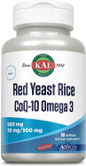 Kal Red Yeast Rice Coq10 Omega 3, 60 Count