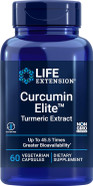 Life Extension Curcumin Elite Turmeric Extract, Promotes A Healthy Inflammatory Response, Immune & Heart Health, Two-Month Supply, Gluten-Free, Vegetarian, Non-Gmo, 60 Vegetarian Capsules