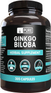 Pure Original Ingredients Ginkgo Biloba (365 Capsules) No Magnesium Or Rice Fillers, Always Pure, Lab Verified Pure Original Ingredients Ginkgo Biloba (365 Capsules) No Magnesium Or Rice Fillers, Always Pure, Lab Verified