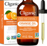 Cliganic Usda Organic Sweet Orange Essential Oil, 4Oz - 100% Pure Natural For Aromatherapy Diffuser | Non-Gmo Verified Cliganic Usda Organic Sweet Orange Essential Oil, 4Oz - 100% Pure Natural For Aromatherapy Diffuser | Non-Gmo Verified