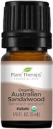 Plant Therapy Sandalwood Australian Organic Essential Oil 5 Ml (1/6 Oz) 100% Pure, Undiluted, Therapeutic Grade