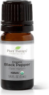 Plant Therapy Black Pepper Organic Essential Oil 5 Ml (1/6 Oz) 100% Pure, Undiluted, Therapeutic Grade