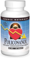 Source Naturals Policosanol, Support For Cardiovascular Health*, 20 Mg - 60 Tablets Source Naturals Policosanol, Support For Cardiovascular Health*, 20 Mg - 60 Tablets