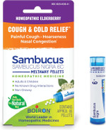 Boiron Sambucus Nigra 6C Homeopathic Elderberrry Medicine For Cough And Cold Relief, Thick Mucus, Hoarseness, And Nasal Congestion