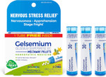 Boiron Gelsemium 30C Homeopathic Medicine For Relief From Stress, Nervousness, Apprehension, And Stage Fright - 3 Count (240 Pellets) Boiron Gelsemium 30C Homeopathic Medicine For Relief From Stress, Nervousness, Apprehension, And Stage Fright - 3 Count (240 Pellets)