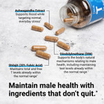 Essential Elements Male Health Supplement - Muscle Support & T-Health With Dim, Ashwagandha, Shilajit, More | T-Hero 60 Vegan Capsules (2-Pack) Essential Elements Male Health Supplement - Muscle Support & T-Health With Dim, Ashwagandha, Shilajit, More | T-Hero 60 Vegan Capsules (2-Pack)