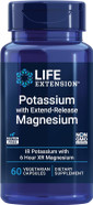 Life Extension Potassium With Extend-Release Magnesium  Heart Health Supplement For Blood Pressure Support With Two Essential Minerals  Non-Gmo, Vegetarian, Gluten-Free  60 Capsules
