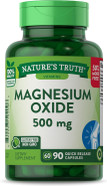 Magnesium Oxide 500Mg Capsules | 90 Count | Non-Gmo & Gluten Free High Strength Supplement | By Nature'S Truth Magnesium Oxide 500Mg Capsules | 90 Count | Non-Gmo & Gluten Free High Strength Supplement | By Nature'S Truth