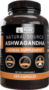 Pure Original Ingredients Ashwagandha (365 Capsules) No Magnesium Or Rice Fillers, Always Pure, Lab Verified