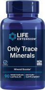 Life Extension Only Trace Minerals, A Daily Dose Of Zinc, Chromium, Boron, Copper, Manganese, Vanadyl Sulfate, Gluten-Free, Non-Gmo, Vegetarian, 90 Capsules