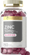 Carlyle Zinc 50Mg Gummies | 150 Count | Vegan, Non-Gmo And Gluten Free Formula | Zinc Citrate Dietary Supplement