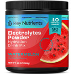 Key Nutrients Multivitamin Electrolytes Powder No Sugar - Sweet Blue Raspberry Electrolyte Powder - Endurance & Energy Supplement - Hydration Powder - No Calories - 90 Servings - Made In Usa