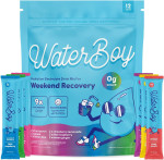 Waterboy Weekend Recovery Sample Pack | 3,200Mg Electrolyte Powder Packets | Ginger + L-Theanine + Vitamins | No Sugar, All Natural, Gluten Free | 12 Drink Stick Mixes (Sample Pack) Waterboy Weekend Recovery Sample Pack | 3,200Mg Electrolyte Powder Packets | Ginger + L-Theanine + Vitamins | No Sugar, All Natural, Gluten Free | 12 Drink Stick Mixes (Sample Pack)