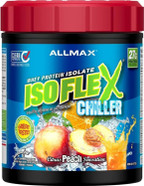 Allmax Isoflex Chiller, Citrus Peach Sensation - 1 Lb - 27 Grams Of Protein Per Scoop - Zero Fat & Sugar - 99% Lactose Free - Approx. 14 Servings Allmax Isoflex Chiller, Citrus Peach Sensation - 1 Lb - 27 Grams Of Protein Per Scoop - Zero Fat & Sugar - 99% Lactose Free - Approx. 14 Servings