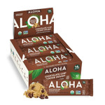 Aloha Organic Plant Based Protein Bars - Chocolate Chip Cookie Dough - 12 Count, 1.9Oz Bars - Vegan Snacks, Low Sugar, Gluten-Free, Low Carb, Paleo, Non-Gmo, Stevia-Free, No Sugar Alcohols Aloha Organic Plant Based Protein Bars - Chocolate Chip Cookie Dough - 12 Count, 1.9Oz Bars - Vegan Snacks, Low Sugar, Gluten-Free, Low Carb, Paleo, Non-Gmo, Stevia-Free, No Sugar Alcohols