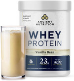 Ancient Nutrition Grass Fed Whey Protein, Vanilla Bean, 23G Protein, 20 Servings, Hydrolyzed Collagen Peptides, Organic Regenerative A2/A2 Milk Protein Ancient Nutrition Grass Fed Whey Protein, Vanilla Bean, 23G Protein, 20 Servings, Hydrolyzed Collagen Peptides, Organic Regenerative A2/A2 Milk Protein