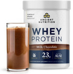 Ancient Nutrition Grass Fed Whey Protein, Milk Chocolate, 23G Protein, 20 Servings, Hydrolyzed Collagen Peptides, Organic Regenerative A2/A2 Milk Protein Ancient Nutrition Grass Fed Whey Protein, Milk Chocolate, 23G Protein, 20 Servings, Hydrolyzed Collagen Peptides, Organic Regenerative A2/A2 Milk Protein