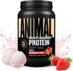Animal Whey Isolate Protein Powder - Loaded For Pre & Post Workout Muscle Builder And Recovery With Digestive Enzymes For Men & Women - 25G Protein, Great Taste, Low Sugar - Strawberry 2 Lbs Animal Whey Isolate Protein Powder - Loaded For Pre & Post Workout Muscle Builder And Recovery With Digestive Enzymes For Men & Women - 25G Protein, Great Taste, Low Sugar - Strawberry 2 Lbs