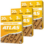 Atlas Protein Bar, 20G Protein, 1G Sugar, Clean Ingredients, Gluten Free (Almond Chocolate Chip, 12 Count (Pack Of 3)) Atlas Protein Bar, 20G Protein, 1G Sugar, Clean Ingredients, Gluten Free (Almond Chocolate Chip, 12 Count (Pack Of 3))
