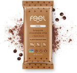 Feel Vegan Protein Bars | Brownie Chocolate Chip | Keto | Gluten Free | Organic | Lions Mane | 15G Plant Protein | Low Carb | High Protein | Dairy Free | Low Sugar | Grain Free | Nut Free | Soy Free | Non Gmo - (Brownie Choco Chip, 10 Pack)