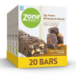 Zoneperfect Protein Bars | 13G Protein | 18 Vitamins & Minerals | Nutritious Snack Bar | Dark Chocolate Almond | 4 Count (Pack Of 5) | 20 Bars Zoneperfect Protein Bars | 13G Protein | 18 Vitamins & Minerals | Nutritious Snack Bar | Dark Chocolate Almond | 4 Count (Pack Of 5) | 20 Bars