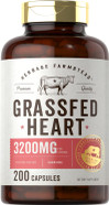 Carlyle Grass Fed Beef Heart Supplement | 3200Mg | 200 Count | Desiccated Pasture Raised Bovine Capsules | Non-Gmo, Gluten Free | By Herbage Farmstead Carlyle Grass Fed Beef Heart Supplement | 3200Mg | 200 Count | Desiccated Pasture Raised Bovine Capsules | Non-Gmo, Gluten Free | By Herbage Farmstead