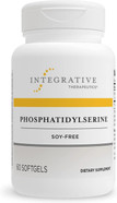 Integrative Therapeutics Phosphatidylserine - Brain Function And Stress Support Supplement* - Sunflower Lecithin-Derived Brain Support Supplement For Men & Women - 60 Softgels