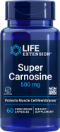 Life Extension Super Carnosine 500Mg - For Muscle Recovery - L-Carnosine Supplement With Benfotiamine, Vitamin B1, Luteolin For Healthy Aging - Non-Gmo, Gluten-Free - 60 Vegetarian Capsules