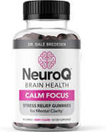 Neuroq Calm Focus Gummies - Stress Relief Supplement - Supports Mental Function & Relaxation - Sensoril Ashwagandha, Magnesium, Gaba, L-Theanine, Andean Cocoa & Kava Kava - 90 Gummies