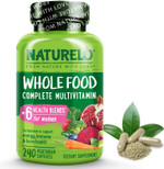 Naturelo Whole Food Multivitamin For Women - With Vitamins, Minerals, & Organic Extracts - Supplement For Energy And Heart Health - Non Gmo - 240 Vegan Capsules Naturelo Whole Food Multivitamin For Women - With Vitamins, Minerals, & Organic Extracts - Supplement For Energy And Heart Health - Non Gmo - 240 Vegan Capsules