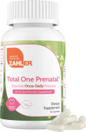 Zahler - Total One Prenatal Vitamins For Women (60 Count) Daily Multi Vitamin Prenatals With Folic Acid, Iron, Zinc & 19 Other Essential Vitamins & Minerals - Kosher Pre Natal Multivitamin Capsules Zahler - Total One Prenatal Vitamins For Women (60 Count) Daily Multi Vitamin Prenatals With Folic Acid, Iron, Zinc & 19 Other Essential Vitamins & Minerals - Kosher Pre Natal Multivitamin Capsules