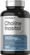Horbaach Choline Inositol 1000Mg Supplement | 200 Capsules | Non-Gmo, Gluten Free Horbaach Choline Inositol 1000Mg Supplement | 200 Capsules | Non-Gmo, Gluten Free