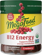 Megafood Vitamin B12 Energy Gummies - Vegan - With Methyl B12 Vitamins To Support Cellular Energy Production - Cranberry - Daily Vitamin B12 Supplement - Usda Organic - 70 Gummies, 35 Servings