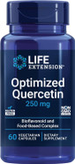 Life Extension Optimized Quercetin 250 Mg - Non-Gmo, Gluten Free - With Vitamin C And Camu-Camu Extract - 60 Vegetarian Capsules