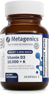 Metagenics Vitamin D3 + K - For Immune Support, Bone Health & Heart Health* - Vitamin D With Mk-7 (Vitamin K2) - Non-Gmo - Gluten-Free - 60 Softgels - 10,000 Iu Metagenics Vitamin D3 + K - For Immune Support, Bone Health & Heart Health* - Vitamin D With Mk-7 (Vitamin K2) - Non-Gmo - Gluten-Free - 60 Softgels - 10,000 Iu