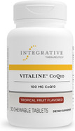 Integrative Therapeutics Vitaline Coq10 100 Mg - Supports Brain And Heart Health* - Dairy Free - Vegan - Tropical Fruit Flavored - 30 Chewable Wafers Integrative Therapeutics Vitaline Coq10 100 Mg - Supports Brain And Heart Health* - Dairy Free - Vegan - Tropical Fruit Flavored - 30 Chewable Wafers