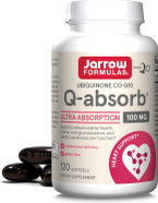 Jarrow Formulas Q-Absorb Co-Q10 100 Mg, Dietary Supplement, Antioxidant Support For Mitochondrial Health, Cellular Energy Production And Cardiovascular Health, 120 Softgels, 120 Day Supply Jarrow Formulas Q-Absorb Co-Q10 100 Mg, Dietary Supplement, Antioxidant Support For Mitochondrial Health, Cellular Energy Production And Cardiovascular Health, 120 Softgels, 120 Day Supply