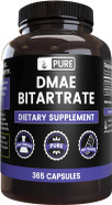 Pure Original Ingredients Dmae Bitartrate (365 Capsules) No Magnesium Or Rice Fillers, Always Pure, Lab Verified
