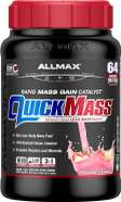 Allmax Quickmass, Strawberry Banana - 3.5 Lb - Rapid Mass Gain Catalyst - Up To 64 Grams Of Protein Per Serving - 3:1 Carb To Protein Ratio - Zero Trans Fat - Up To 24 Servings Allmax Quickmass, Strawberry Banana - 3.5 Lb - Rapid Mass Gain Catalyst - Up To 64 Grams Of Protein Per Serving - 3:1 Carb To Protein Ratio - Zero Trans Fat - Up To 24 Servings