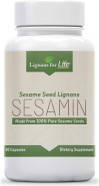 Lignans For Life Sesamin For People - 90 Capsules, 15X Sesamin Than Sesame Seeds, 540Mg Sesame Seed Extract, 81Mg Sesamin, 27Mg Sesamolin - Liver Enhancer & Skin Health, Dietary Supplement