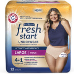 Fitright Fresh Start Incontinence And Postpartum Underwear For Women, Large, Beige (12 Count) Ultimate Absorbency, Disposable Underwear With The Odor-Control Power Of Arm & Hammer Fitright Fresh Start Incontinence And Postpartum Underwear For Women, Large, Beige (12 Count) Ultimate Absorbency, Disposable Underwear With The Odor-Control Power Of Arm & Hammer