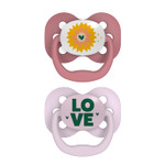 Dr. Brown'S Advantage Baby Pacifier, Fully Symmetrical Soother With Soft Silicone Bulb, 0-6M, Bpa Free, Lavender Love, 2 Pack (Style May Vary) Dr. Brown'S Advantage Baby Pacifier, Fully Symmetrical Soother With Soft Silicone Bulb, 0-6M, Bpa Free, Lavender Love, 2 Pack (Style May Vary)